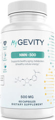 MyGevity NMN 500mg bottle for daily NAD+ support