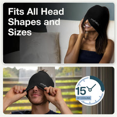 MyHalos Migraine Relief Cap freezer-ready design, ready for quick cooling sessions.