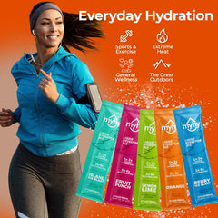 MyHy travel hydration packets compact for on-the-go use