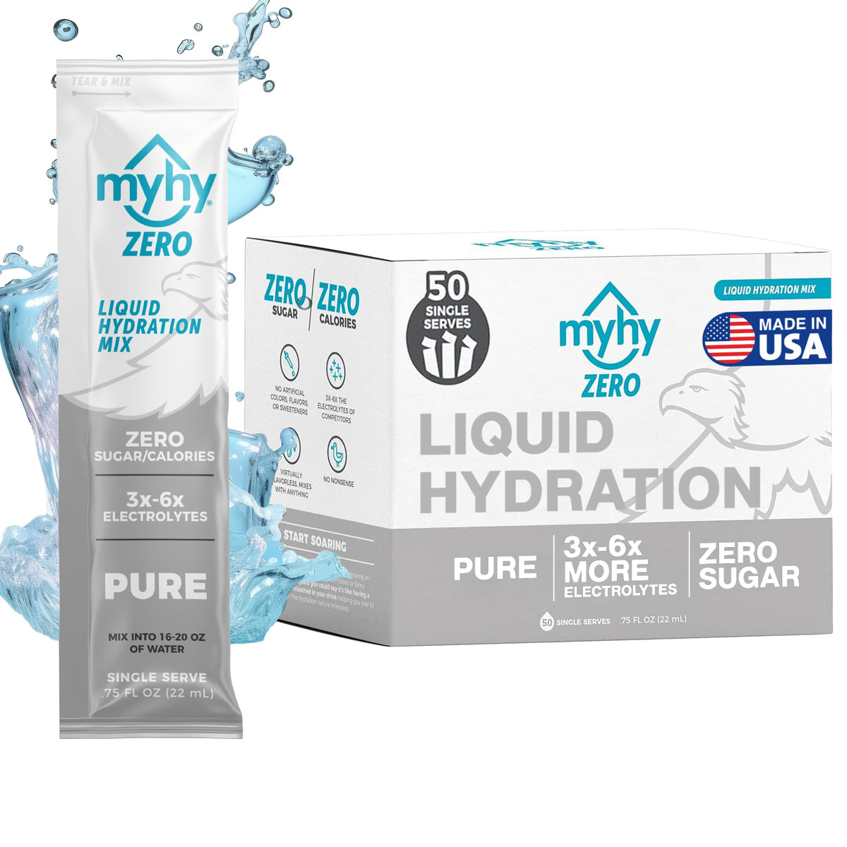 MyHy ZERO bottle pour demonstrates easy hydration during workouts