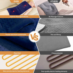 Myiosus massaging weighted heating pad machine washable cover for easy care.