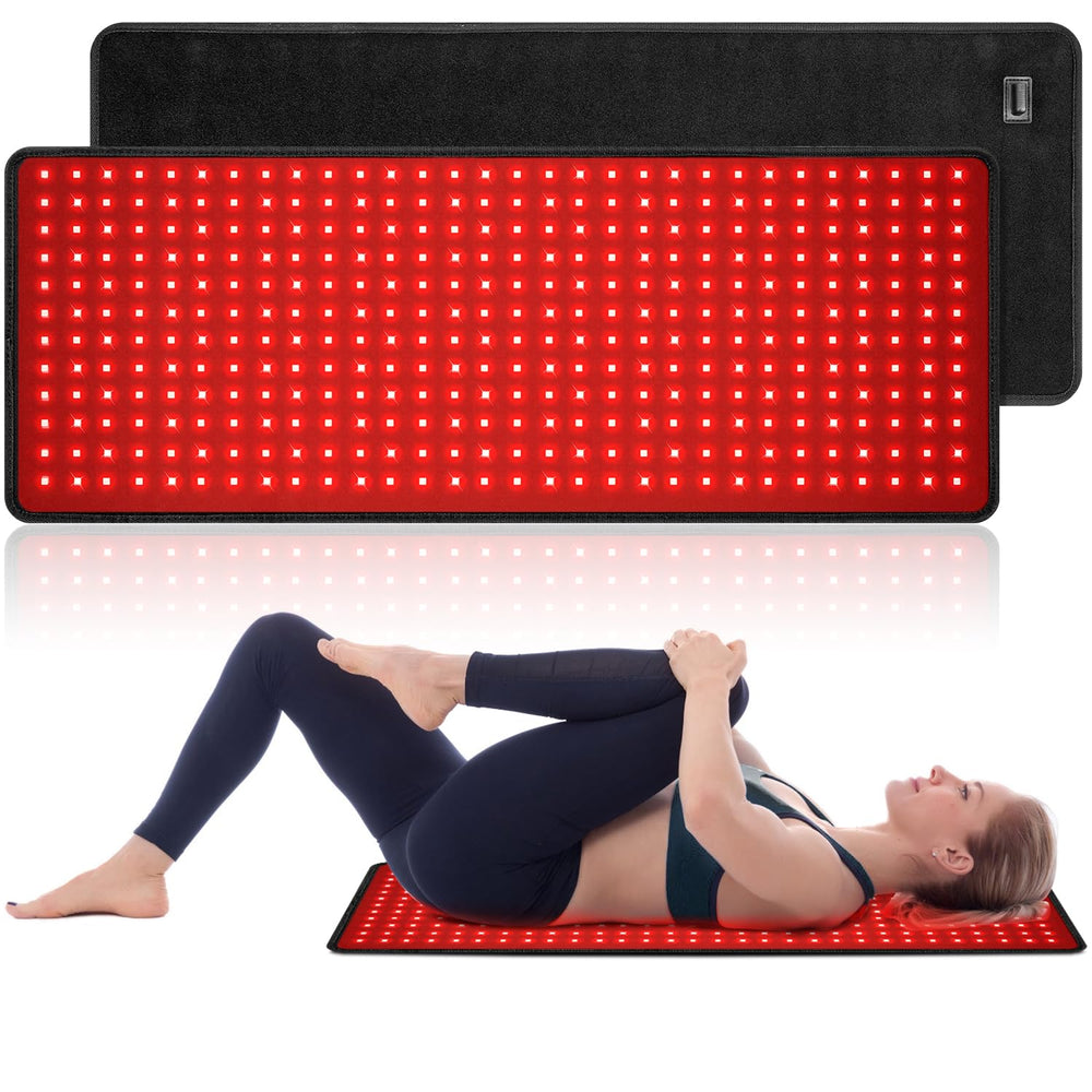 Myipyi red light therapy belt showing full back coverage for targeted comfort