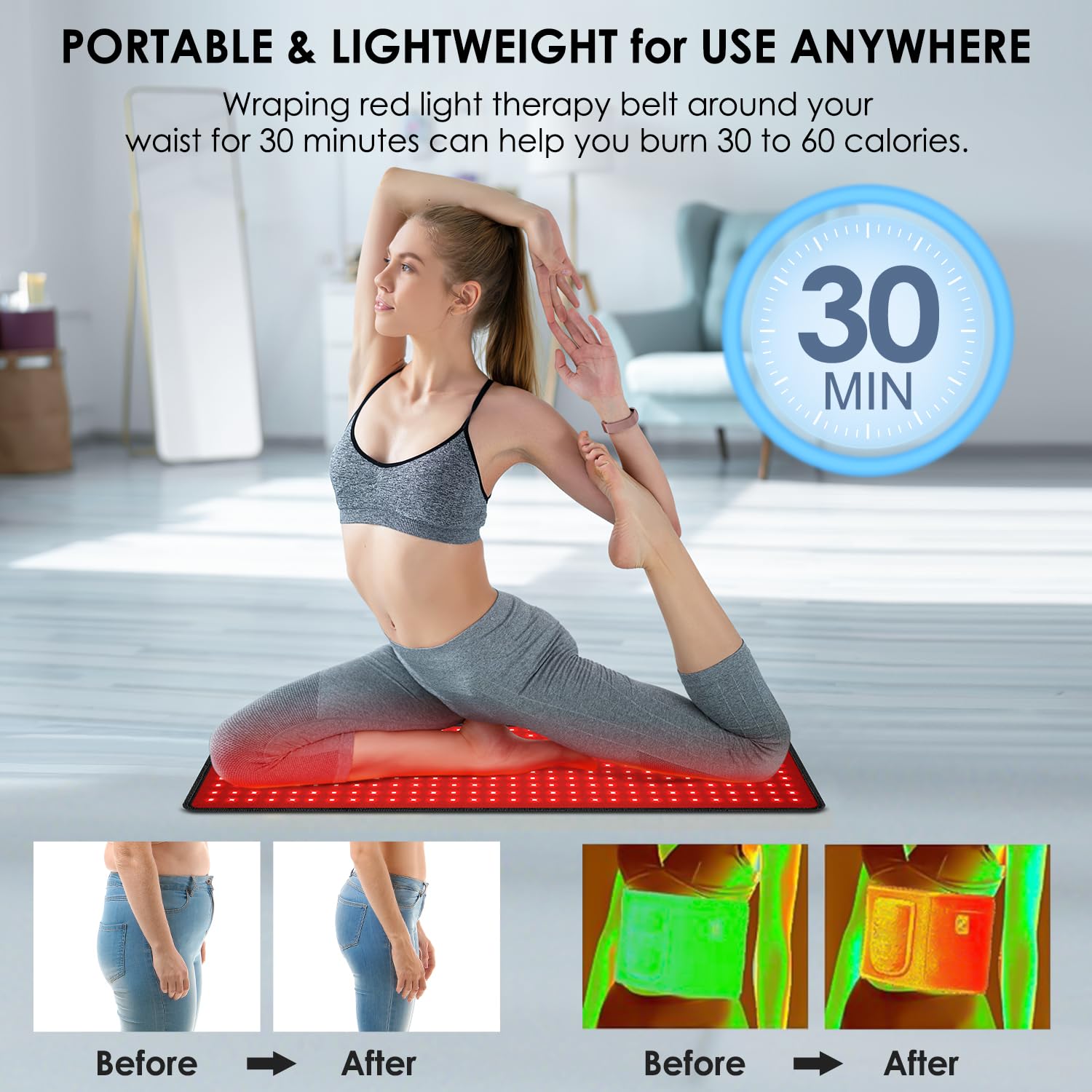 Myipyi belt pad with remote control and timer for easy sessions