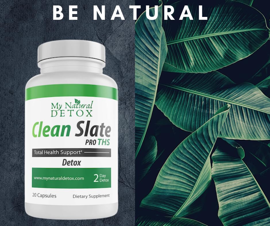 MyNaturalDetox Clean Slate Pro box packaging indicating a 20-capsule cleanse option