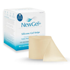 MyNewGel Advanced scar tape on abdomen for scar support.