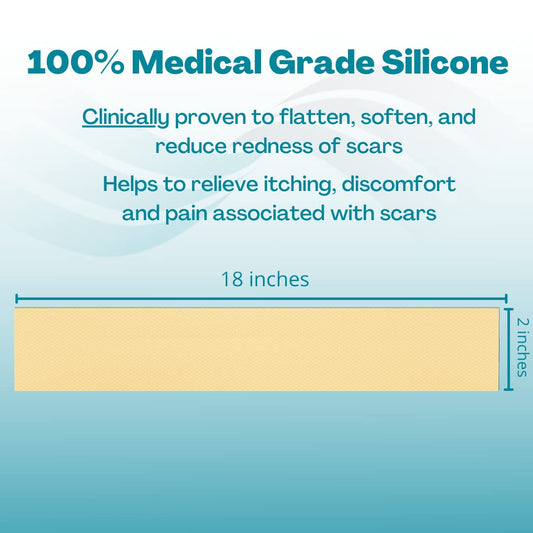 MyNewGel Advanced scar tape for C-section incisions, discreet wear.