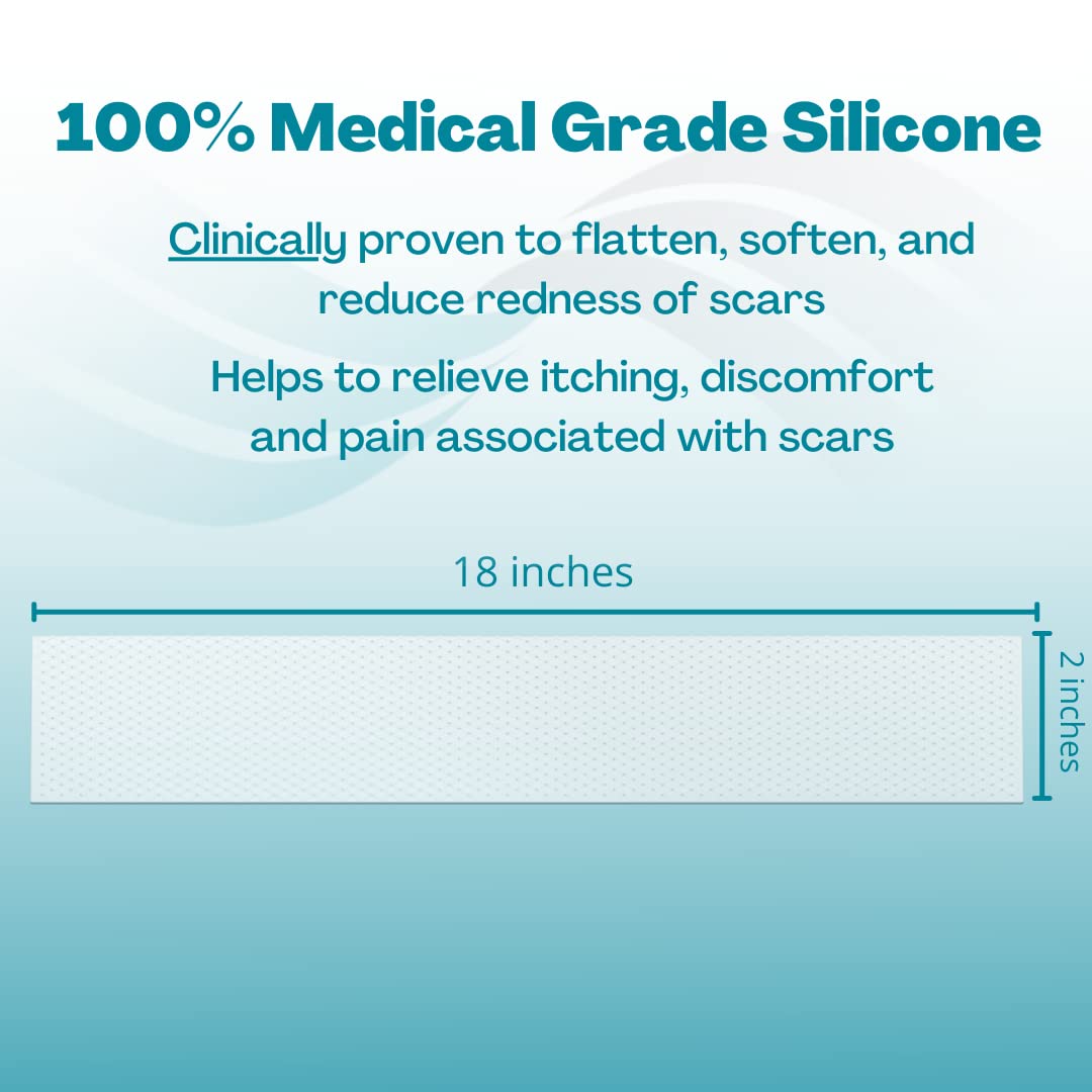 MyNewGel Advanced silicone tape for the C-section area offers discreet scar coverage.