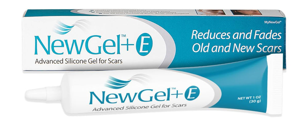 MyNewGel NewGel Plus scar gel bottle for convenient at-home scar care