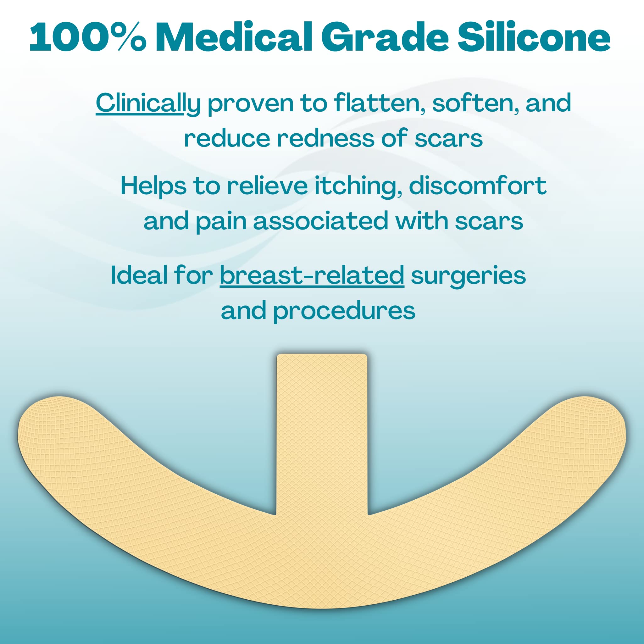 MyNewGel ultra-thick silicone scar sheet provides durable occlusion and hydration.