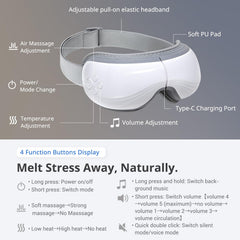 Mynt Eye Massager folding design for compact storage after use.
