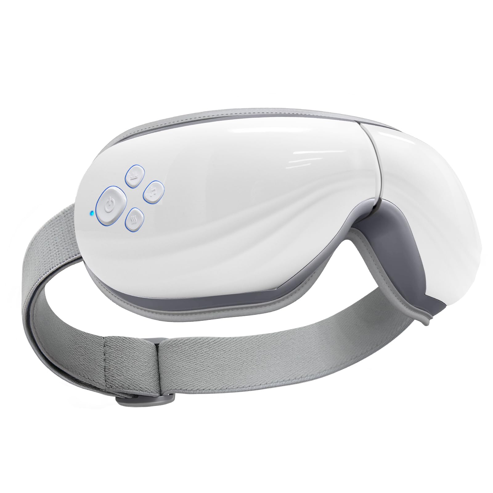 Mynt Eye Massager front view showing heat and cooling modes for relaxation.