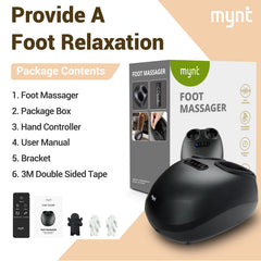 Mynt Shiatsu Foot Massager fits feet up to 14 inches for larger feet