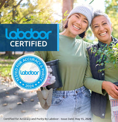 MyoActivo LabDoor purity seal indicating third-party safety verification.