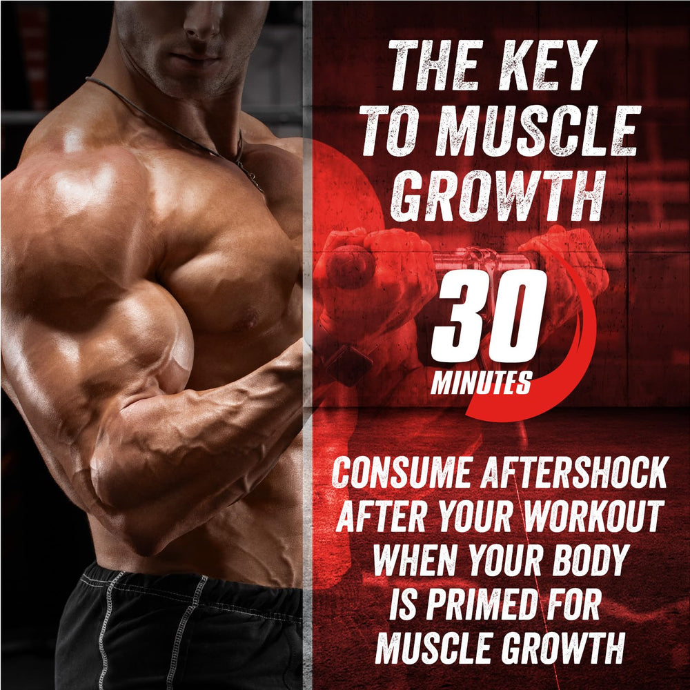 Closeup of the tub label highlights creatine and recovery nutrients.