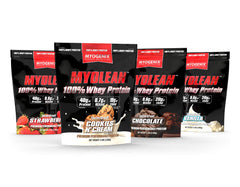 Myogenix Myolean chocolate gym bag ready for training days.