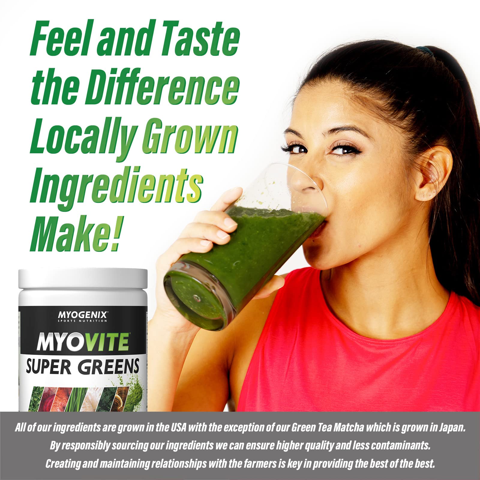 Myogenix MyoVite Super Greens maqui berry feature antioxidant support.