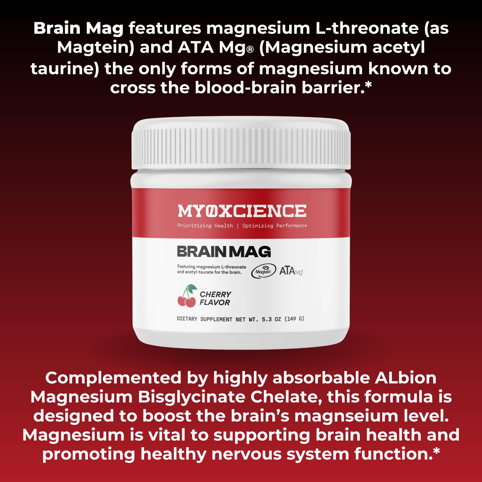 MYOXCIENCE Allergen-free packaging communicates gluten-free and dairy-free safety.