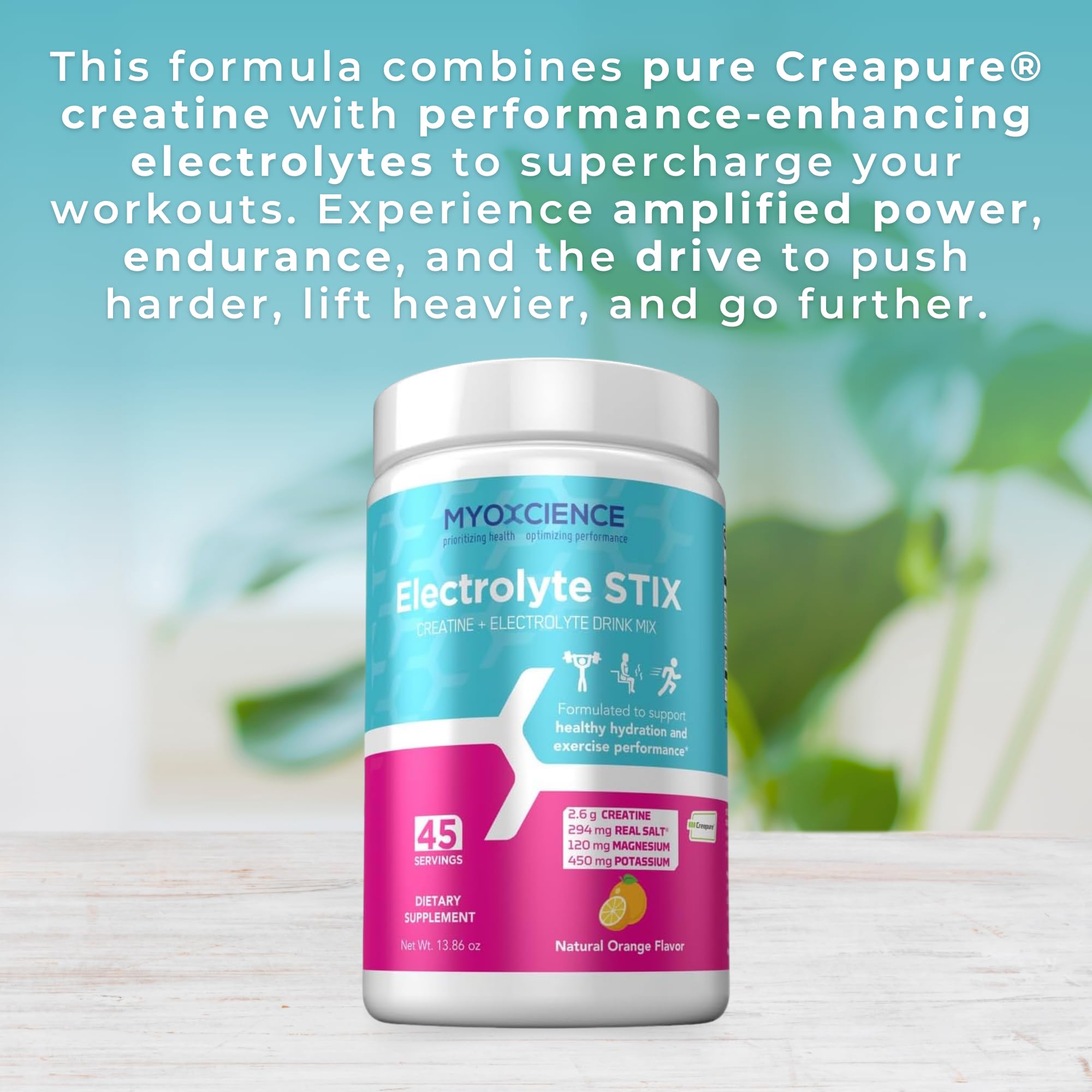 MYOXCIENCE Electrolyte STIX travel sticks ready for on-the-go hydration