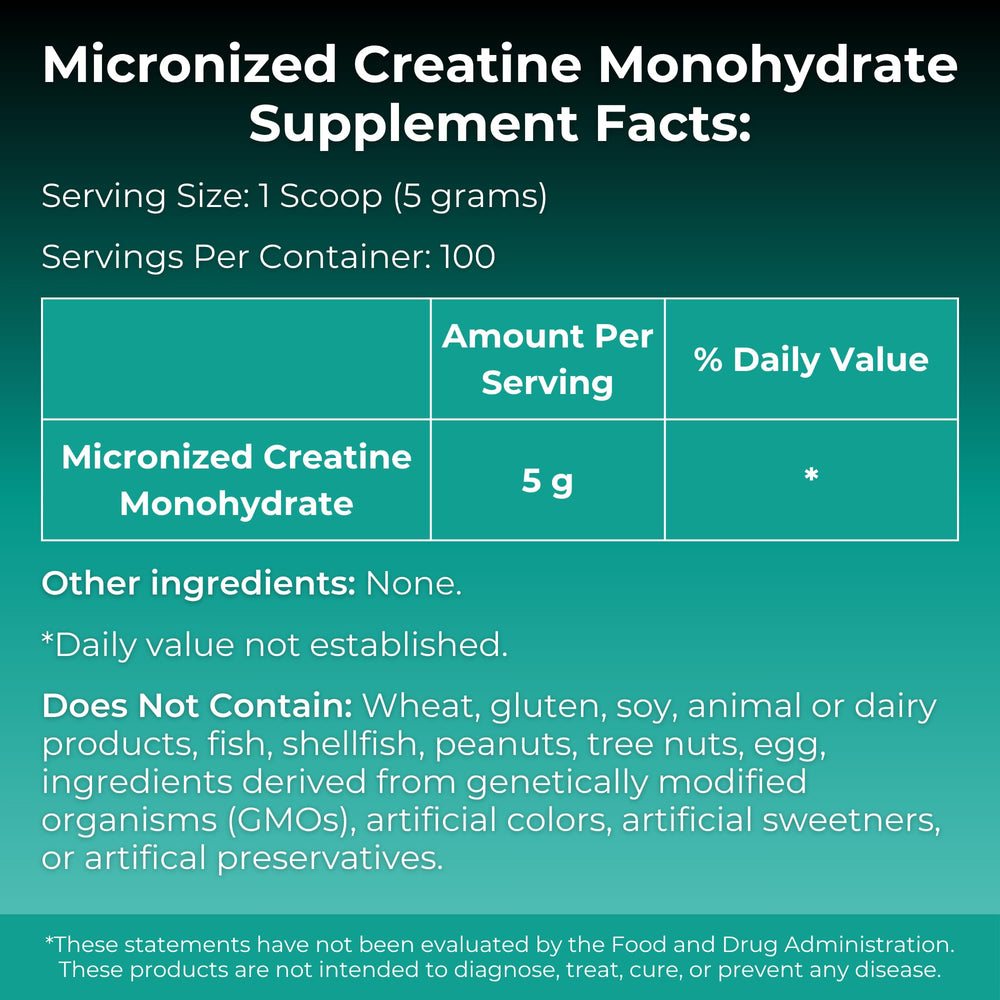 MYOXCIENCE creatine scoop showing 5 g measurement for consistent dosing