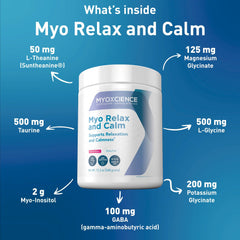 MYOXCIENCE Myo Relax dosage spoon for easy berry-flavored nightly dosing.