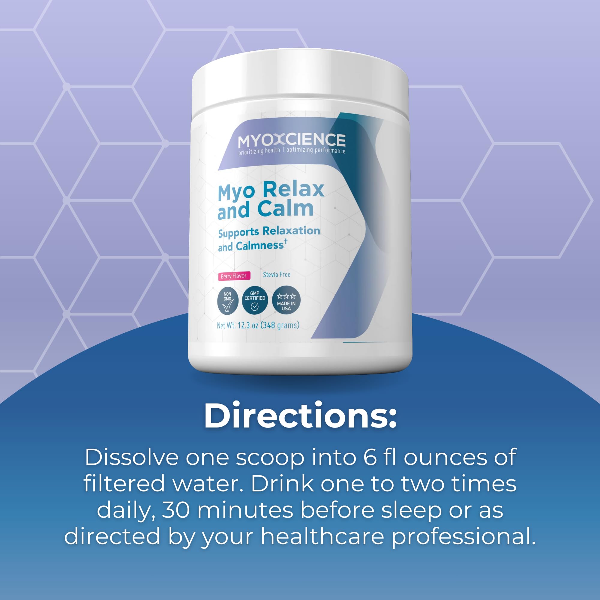 MYOXCIENCE Myo Relax night ritual supports a calm evening routine.