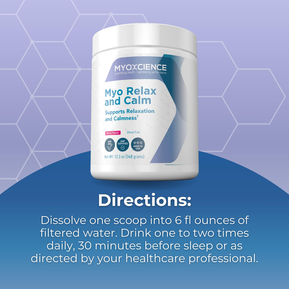 MYOXCIENCE Myo Relax night ritual supports a calm evening routine.