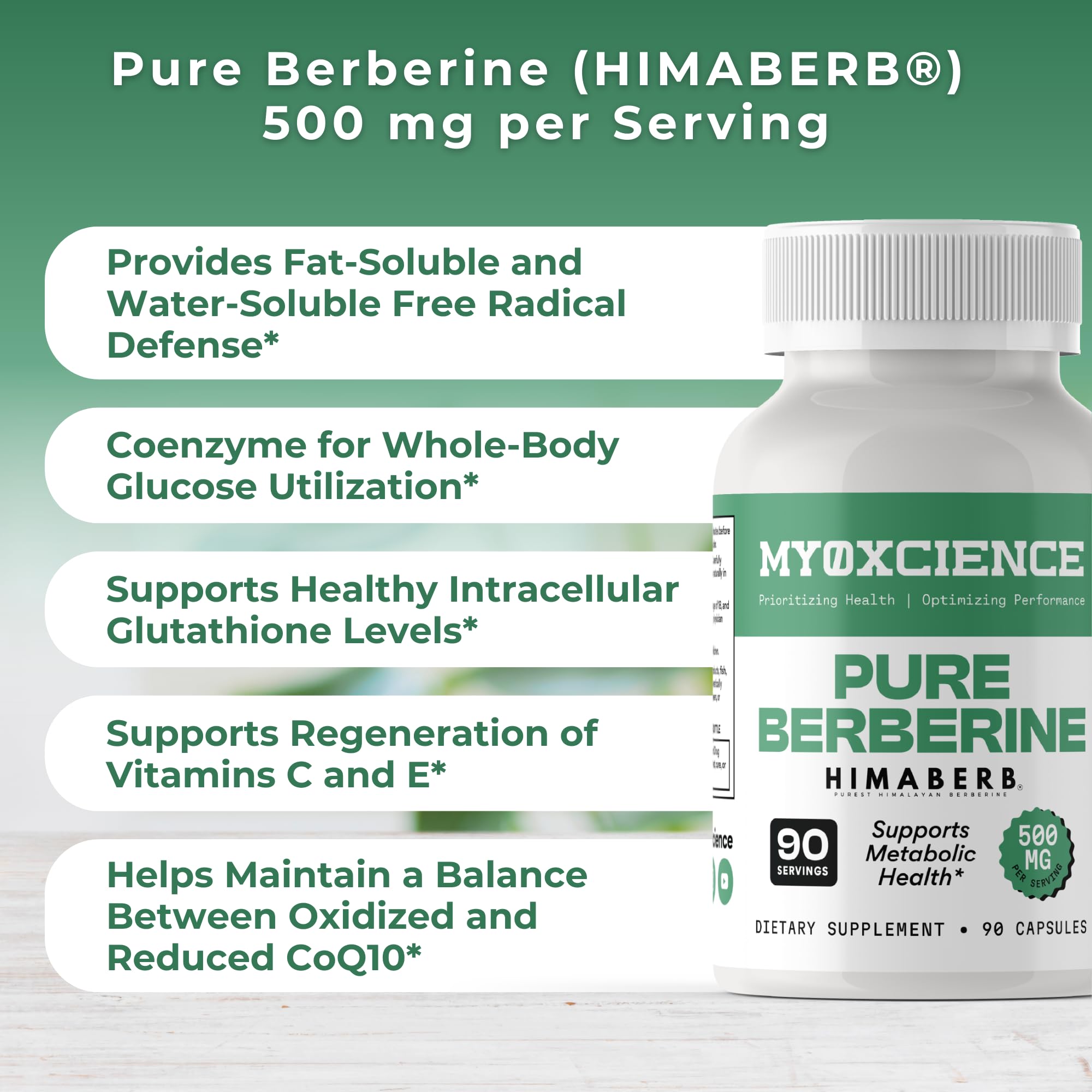MYOXCIENCE Pure Berberine Himaberb production facility indicating cGMP-compliant quality
