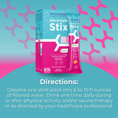 MYOXCIENCE STIX serving cup shows easy preparation and fast mix for workouts.