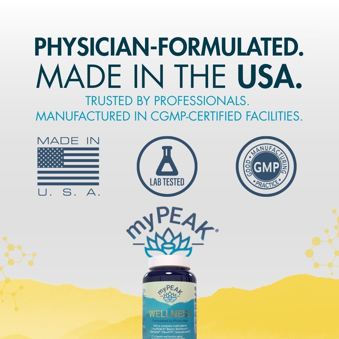 myPEAK PeakBiotic tablet stack illustrating 50B CFU per serving.