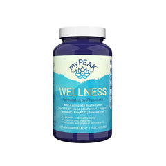 MyPEAK Wellness bottle front displaying label for daily energy support.