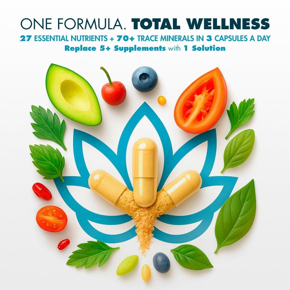 MyPEAK Wellness capsules in a glass ready for daily use.