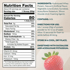 Myprotein Clear Whey Isolate Strawberry ingredients offer gluten free, naturally flavored formula