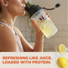 Myprotein Clear Whey Isolate Tropical Dragon bottle, flavorful post-workout hydration.