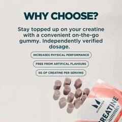 Gummies pouch for travel with Myprotein Creatine Gummies on the go