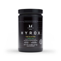 Myprotein HYROX Electro Lemon Lime tub ready for workout hydration