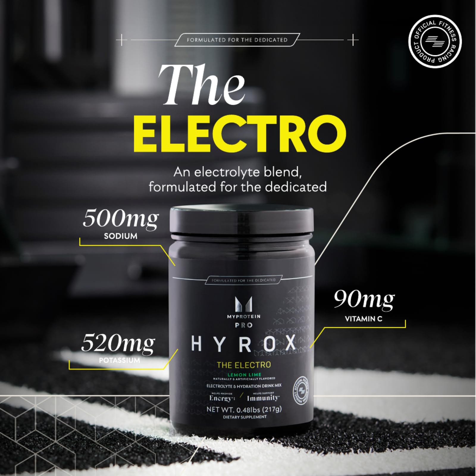 HYROX Electro scoop ready to mix in water for electrolyte boost