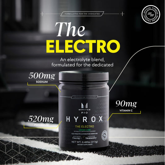 HYROX Electro scoop ready to mix in water for electrolyte boost