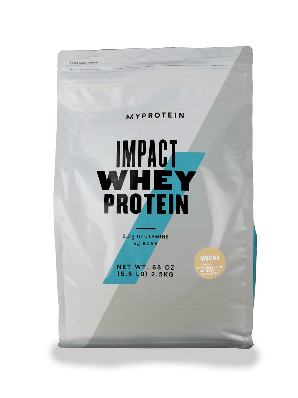 Myprotein Impact Whey Isolate Mocha tub shown for convenient daily protein support.