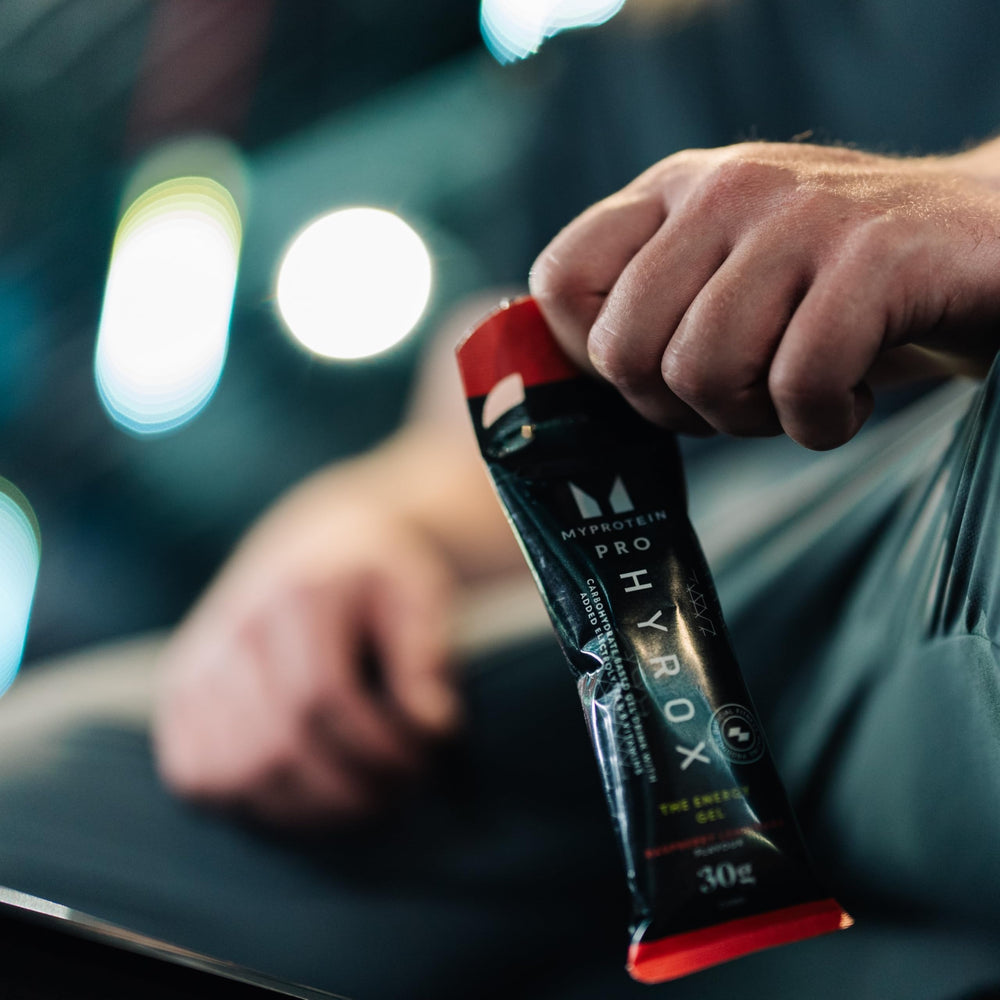 Myprotein Pro X HYROX Energy Gel multi-pack ready for long sessions.