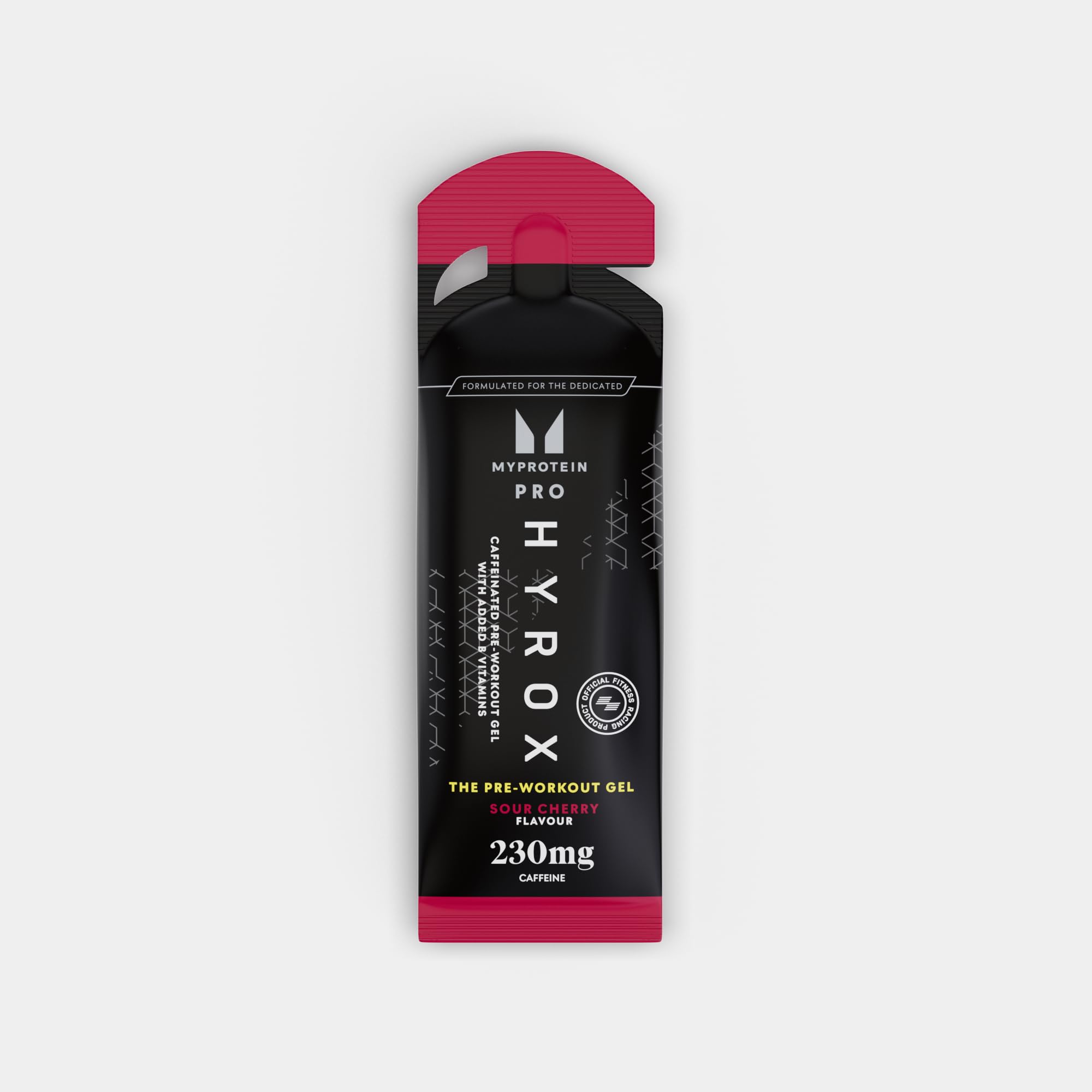 Sachet tear-and-go with Myprotein HYROX gel for on-the-go focus