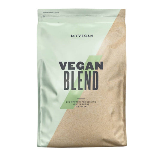Myprotein Vegan Blend Powder tiramisu packaging highlights protein-rich, dairy-free nutrition for plant-based recovery.