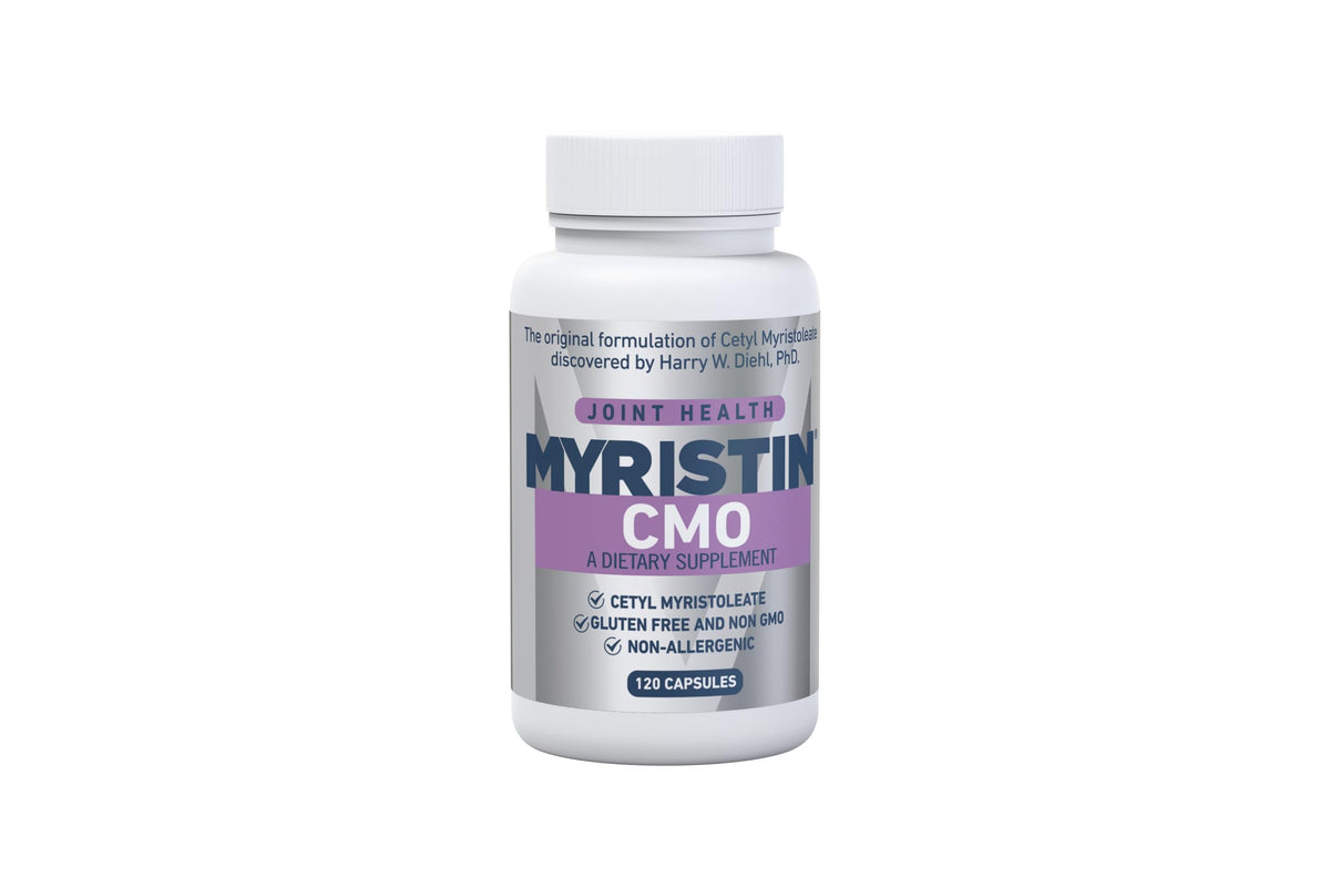 Myristin CMO capsules bottle for daily wellness