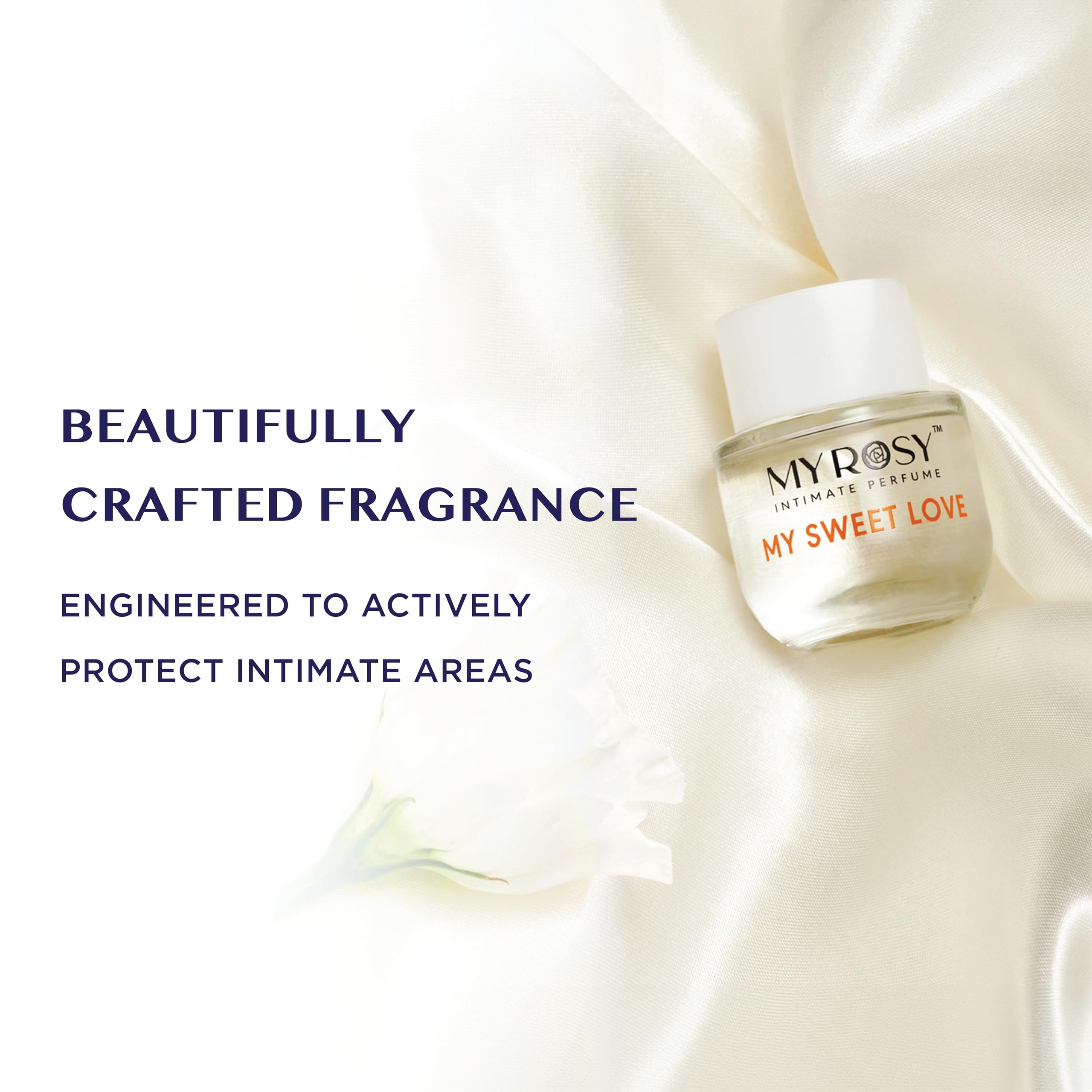 MYROSY My Sweet Love intimate-area application supports a fresh feel with an alcohol-free formula.