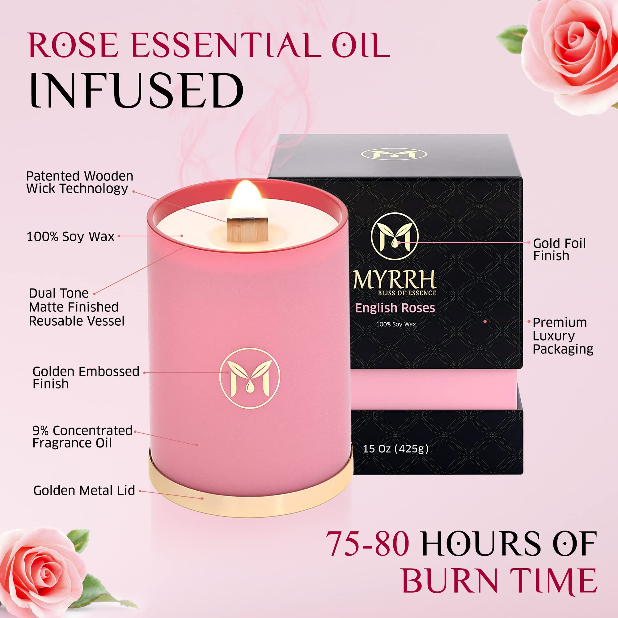 Myrrh Bliss of Essence Packaging detail featuring eco-friendly materials