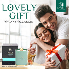 Myrrh Bliss Ocean Breeze creates mood in baths and living rooms.