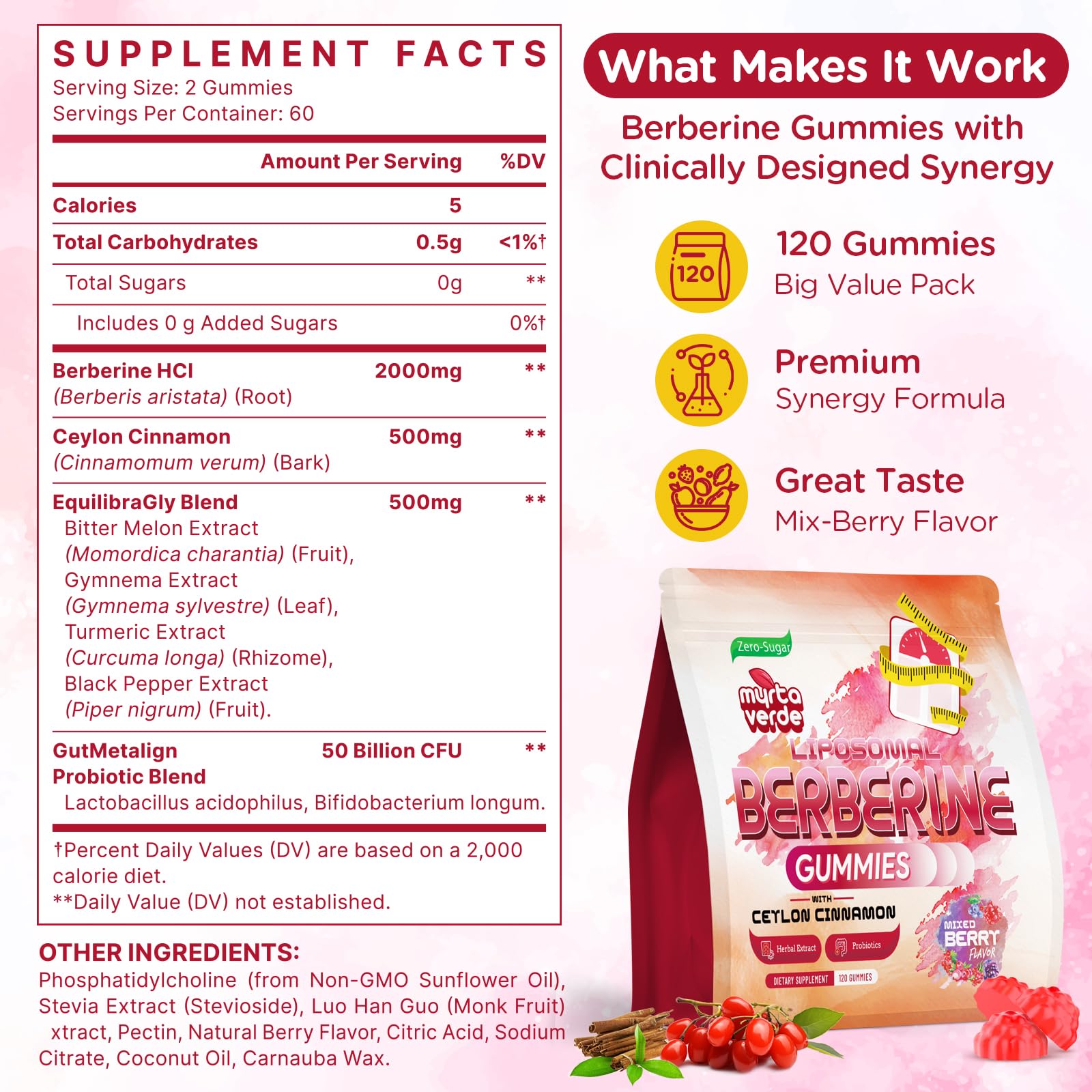 Myrtaverde mixed-berry gummies offer a tasty daily ritual.