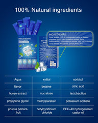 Cool mint MySmile flavor delivers a refreshing, long-lasting sensation.
