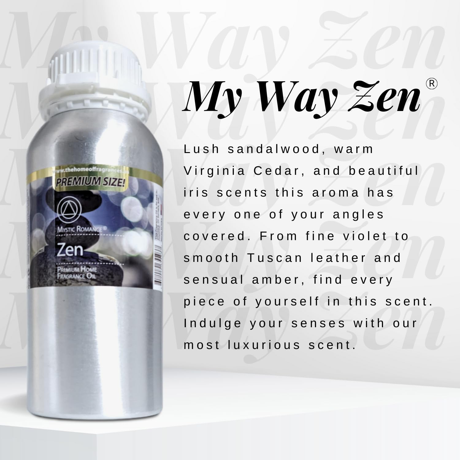 Mystic Romance My Way Zen burner lamp with oil aroma.