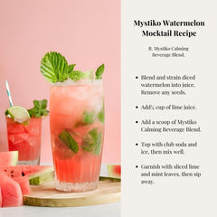 Mystiko zero-calorie label reinforcing sugar-free relaxation choice