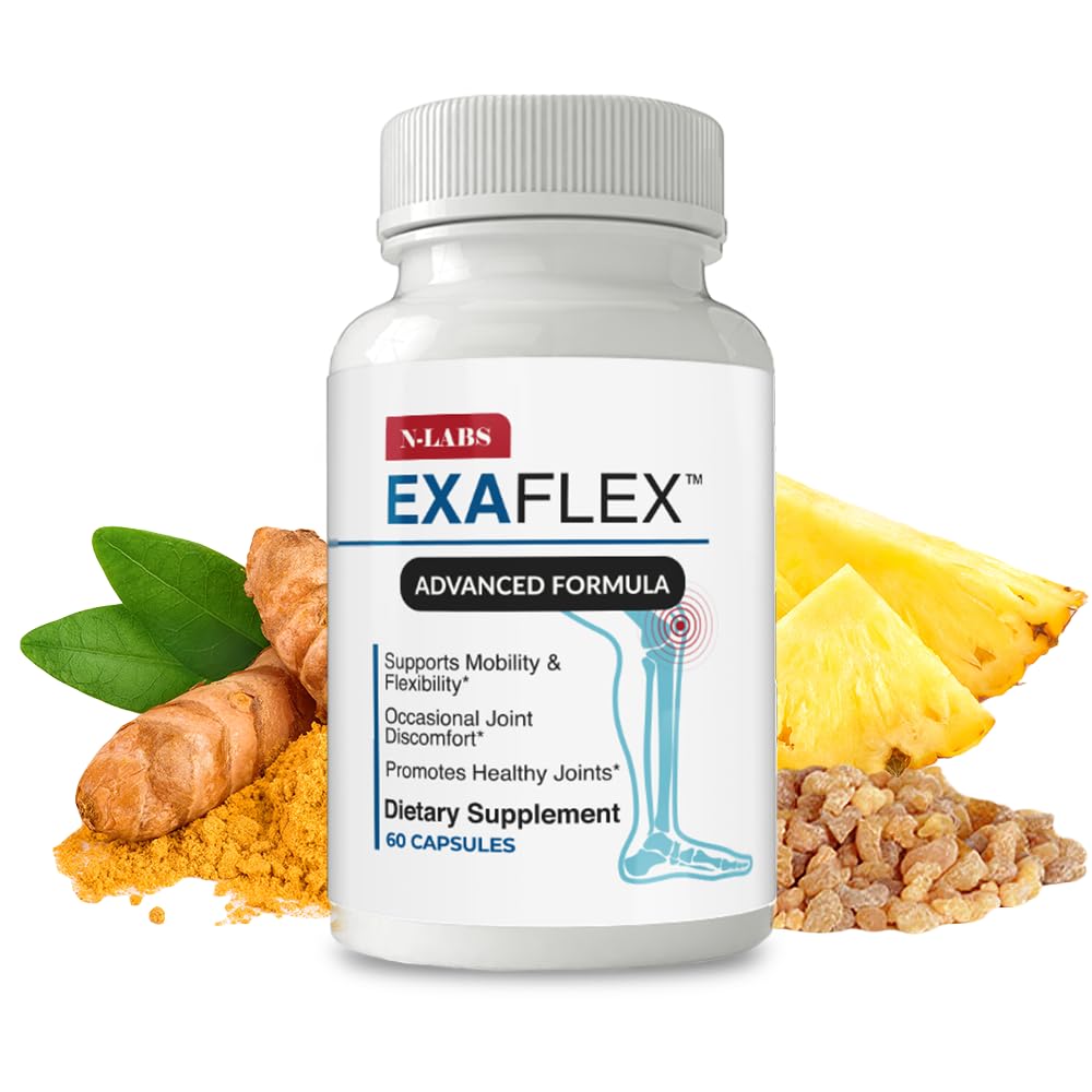 N-Labs ExaFlex bottle front highlighting joint support formula for daily mobility.